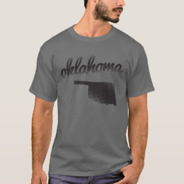 Oklahoma-Staat auf Grau T-Shirt