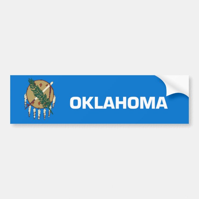 Oklahoma Staat Autoaufkleber (Vorne)