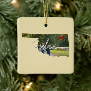 Oklahoma Staat Foto Keramikornament