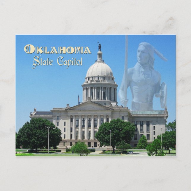 Oklahoma Staat Hauptstadt, Oklahoma City Postkarte (Vorderseite)