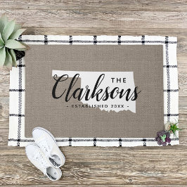 Oklahoma Staat Monogram Doormat Fußmatte