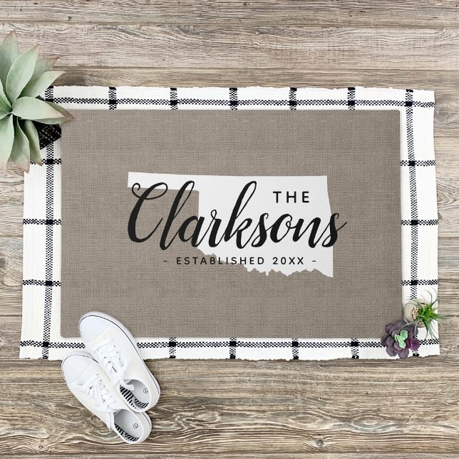 Oklahoma Staat Monogram Doormat Fußmatte (Von Creator hochgeladen)