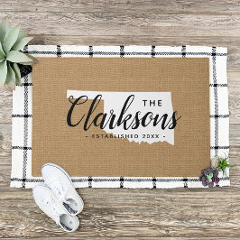Oklahoma Staat Monogram Doormat Fußmatte