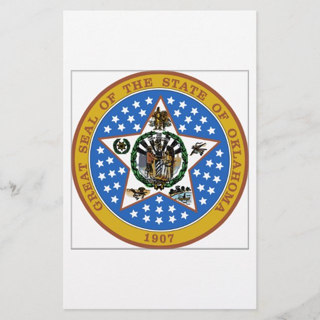 Oklahoma Staat Siegel (Vorderseite)