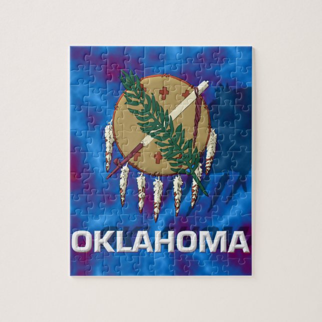 Oklahoma-Staats-Flagge (Vertikal)
