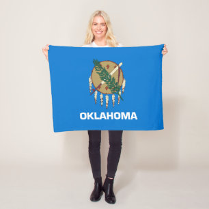 Oklahoma Staatsflagge Fleecedecke