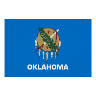 Oklahoma Staatsflagge Poster