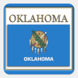 Oklahoma State Flag Design Sticker