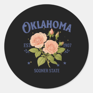 Oklahoma State Reisender Liebhaber Heimreise-Trip- Runder Aufkleber