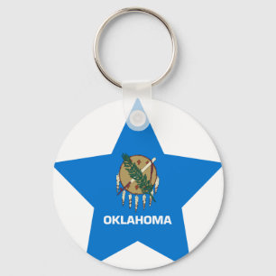 Oklahoma-Stern Schlüsselanhänger