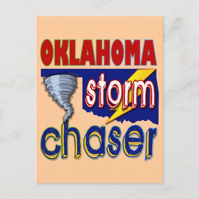 Oklahoma Storm Chaser Postkarte (Vorderseite)