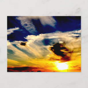 Oklahoma Sunset Postkarte