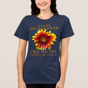 Oklahoma Territoriale Wildblume Blanketblume Tri-Blend Shirt