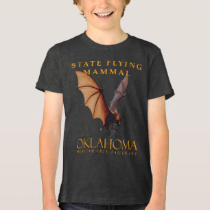 Oklahoma-Territorium Flug-Säugetier Die Mexikanisc Tri-Blend Shirt