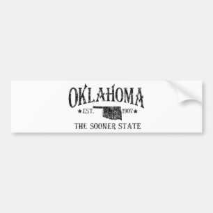 Oklahoma - The Sooner State Autoaufkleber