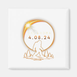 Oklahoma Total Solar Eclipse 2024 Magnet