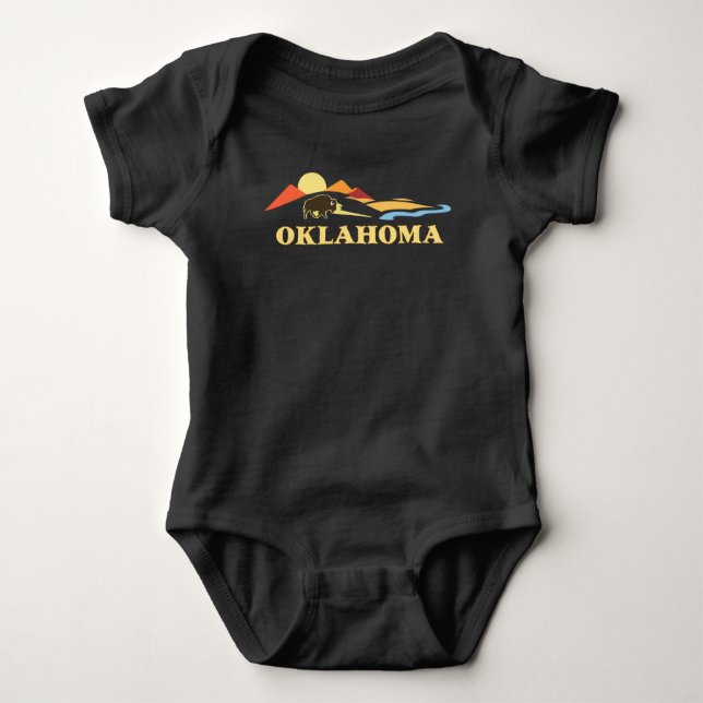 Oklahoma USA Baby Strampler (Vorderseite)