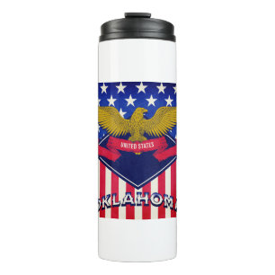 Oklahoma USA Flag Thermosbecher