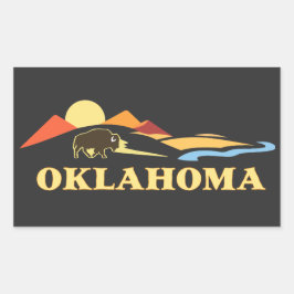 Oklahoma USA Rechteckiger Aufkleber