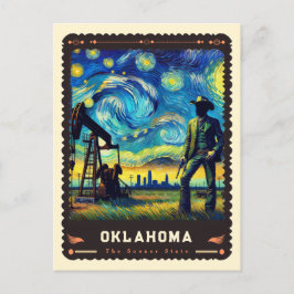 Oklahoma | Vincent Van Gogh Inspiriert Postkarte