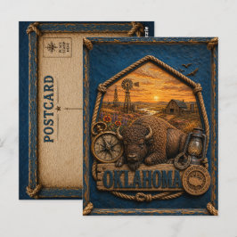 Oklahoma Vintage Reise Postkarte