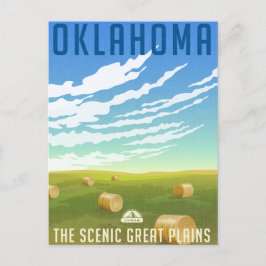 Oklahoma Vintage Travel america tulsa Postkarte