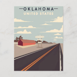 Oklahoma Vintage Travel america tulsa Postkarte