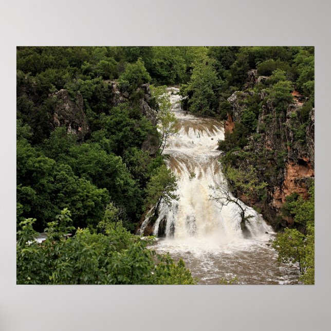 Oklahoma, Wasserfall Turner Falls, Poster (Vorne)
