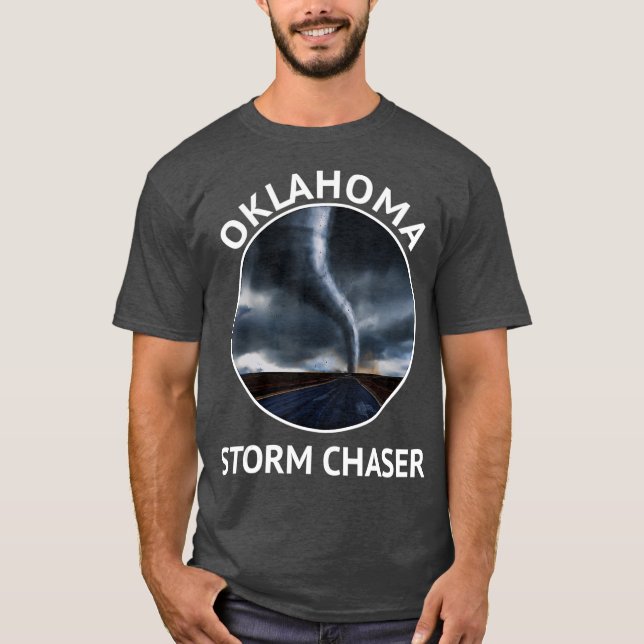 OKLAHOMA Weather Storm Tornado Hurricane Chaser T-Shirt (Vorderseite)