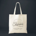 Oklahoma Wedding Welcome Tote Bag Tragetasche<br><div class="desc">Die Tasche Oklahoma ist ideal,  um die Gäste der Stadt zu Ihrer Hochzeit zu empfangen! Packen Sie es mit lokalen Goodies für ein extra lustiges Willkommenspaket.</div>