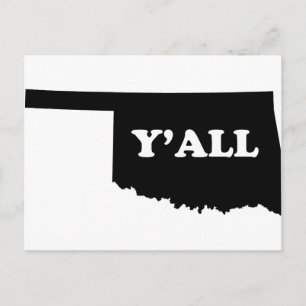 Oklahoma Yall Postkarte