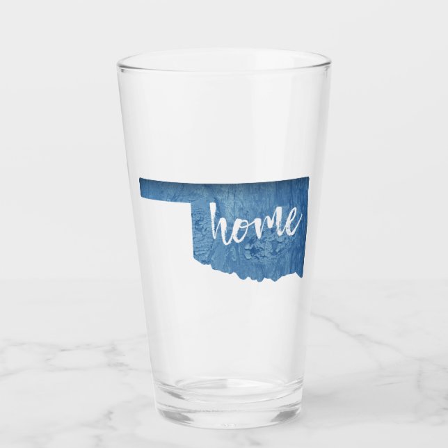 Oklahoma Zuhause Holzmaserung Glas (Vorderseite)
