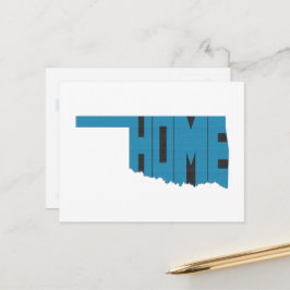 Oklahoma ZUHAUSE Staat Word Art Oklahoman Okie Postkarte