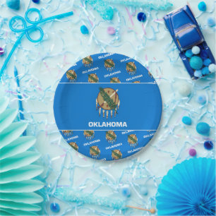Oklahoman-Flagge, Flagge von Oklahoma Pappteller