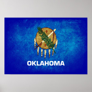 Oklahoman-Flagge; Poster