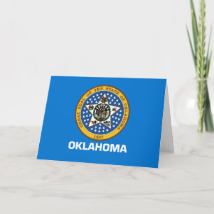 Oklahoman-Flagge und Siegel, Flagge von Oklahoma Karte