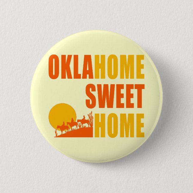 Oklahome Bonbon-Zuhause Button (Vorderseite)
