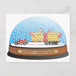 Öko-Auto-Weihnachtsgeschenk Feiertagspostkarte