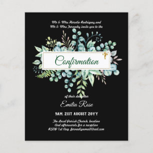 Öko-BESTÄTIGUNG einladen Moderne, doppelseitig Flyer