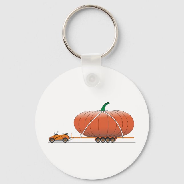 Öko Car Pumpkin Schlüsselanhänger (Vorderseite)