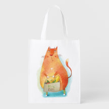 Öko Cat Öko Bag Wiederverwendbare Lebensmitteltasc