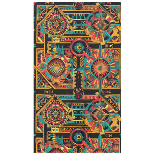 Öko-Chic Cyan "Aztec Dream" 60" x 104" Esstablette Tischdecke