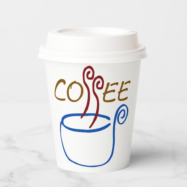 Öko Coffee Cups - 10% an Kinder in Not gespendet! Pappbecher (Vorderseite)