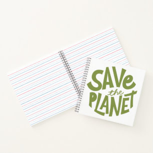 Öko-Design: Rettet den Planeten Notizbuch