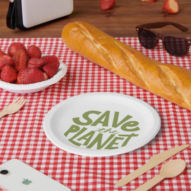 Öko-Design: Rettet den Planeten Pappteller (Picknick)