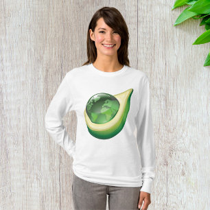 Öko Earth Avocado Globe Nachhaltig Planet T-Shirt