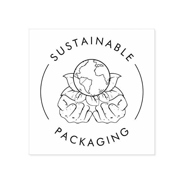 Öko-freundliche Nachhaltige Verpackung | Unternehm Gummistempel (Prägung)