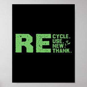 Öko-freundlicher Design-Recycle Poster