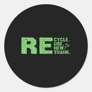 Öko-freundlicher Design-Recycle Runder Aufkleber