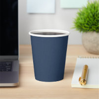 Öko Friendly Blue Textured Paper Cups